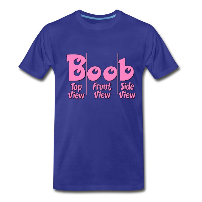 Men's Boob Top View Front View Side View T-Shirt