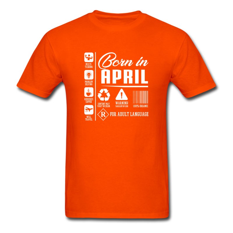 Men's Born In April T-Shirt