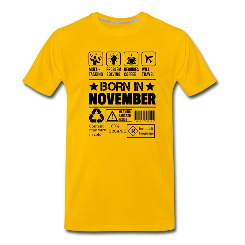 Men's Born In November T-Shirt