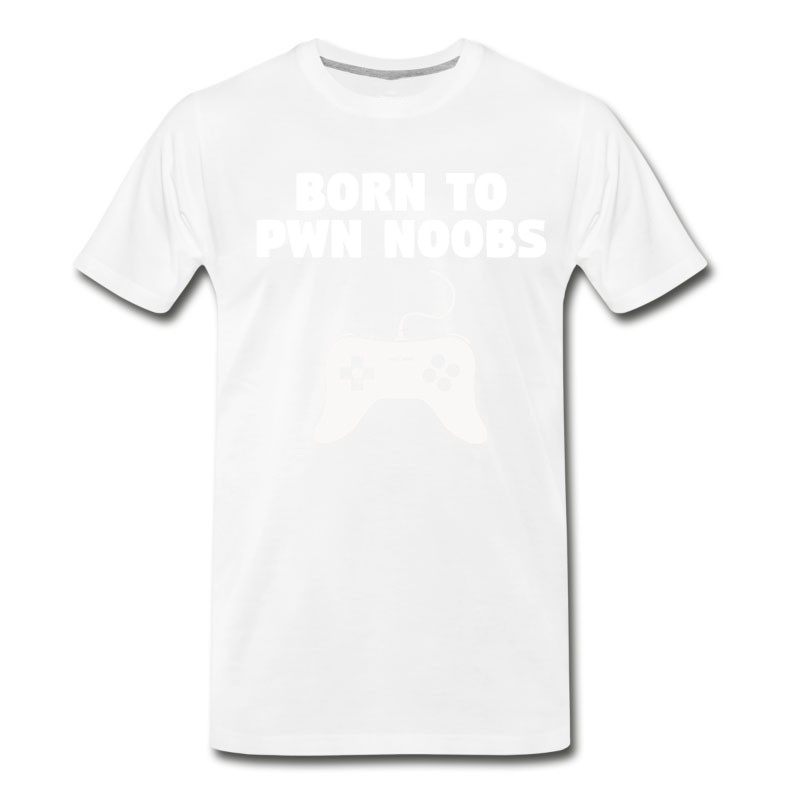 Men's Born To Pwn Noobs Video Games T-Shirt