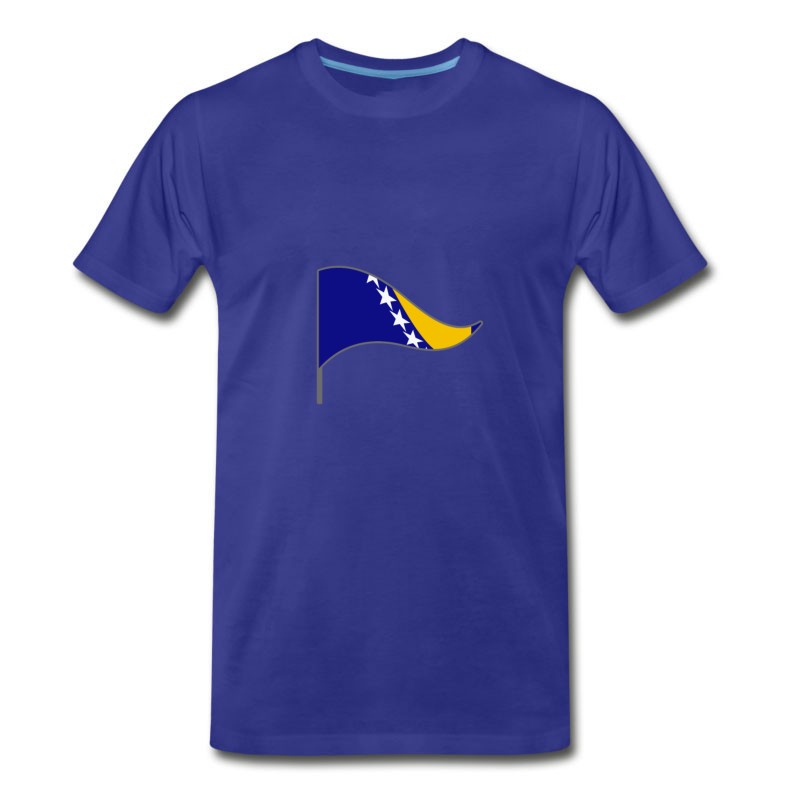 Men's Bosnia Herzegovina EU Europe Flags Banner Ensigns T-Shirt