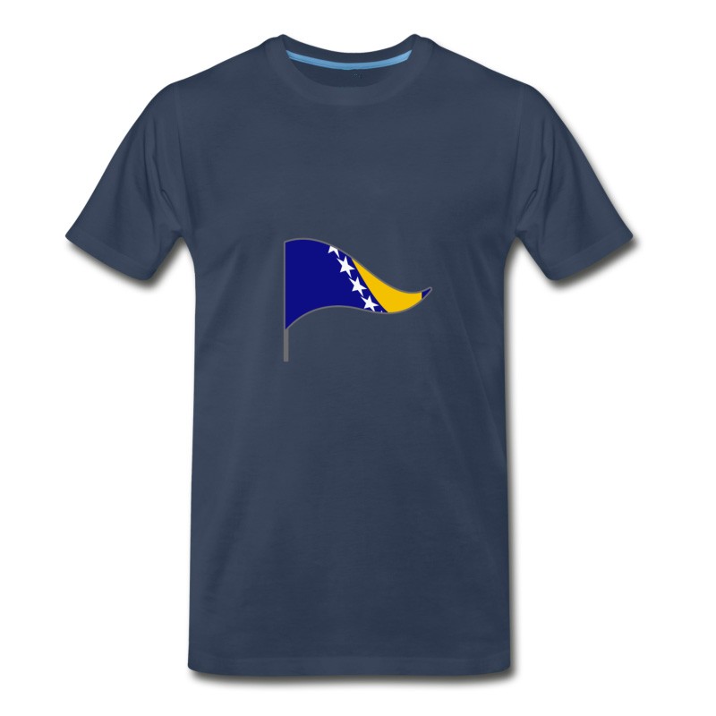 Men's Bosnia Herzegovina EU Europe Flags Banner Ensigns T-Shirt