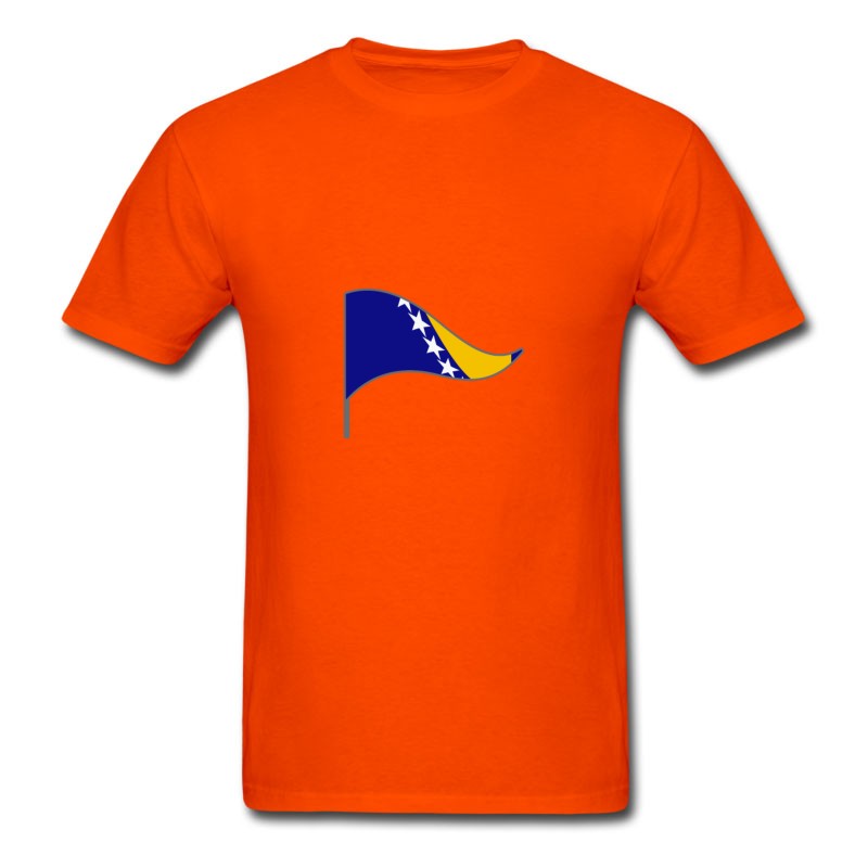 Men's Bosnia Herzegovina EU Europe Flags Banner Ensigns T-Shirt