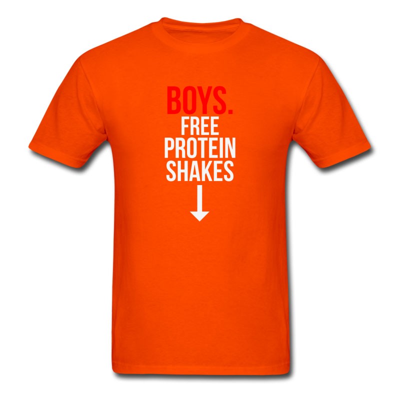 Men's Boys Free Protein Shakes T-Shirt