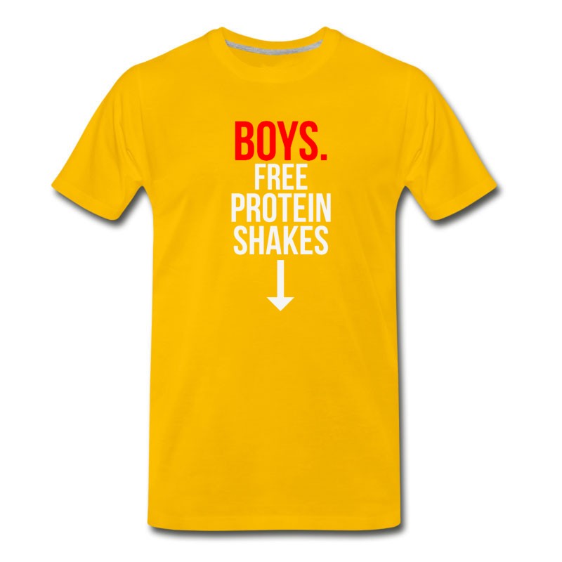 Men's Boys Free Protein Shakes T-Shirt