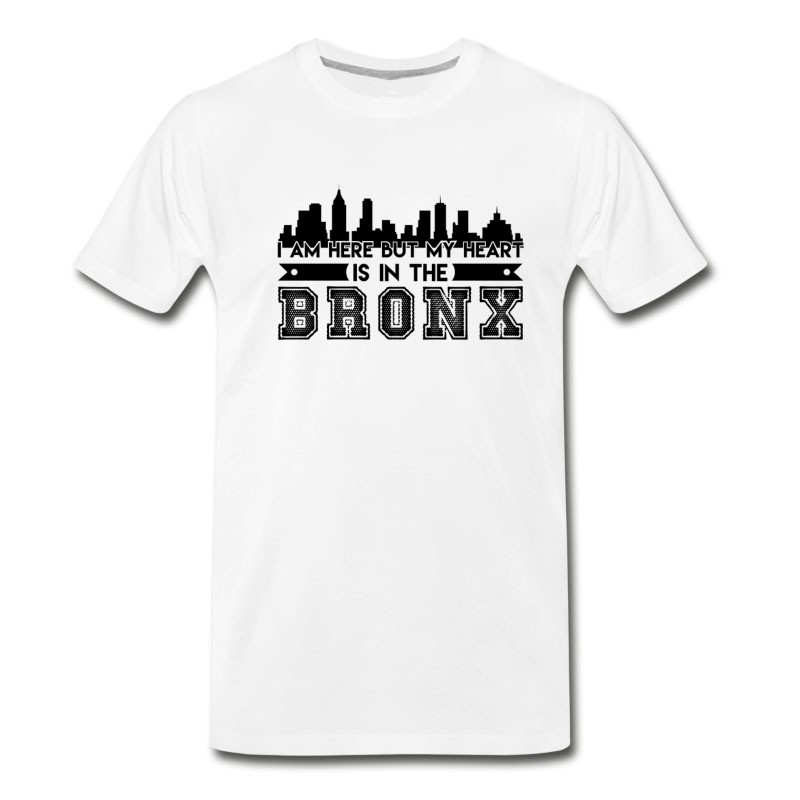 Men's Bronx Shirt - My Heart I In The Bronx T Shirt T-Shirt