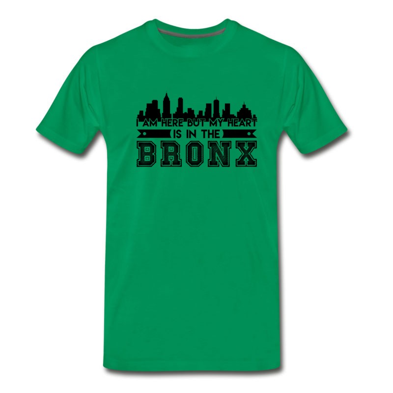 Men's Bronx Shirt - My Heart I In The Bronx T Shirt T-Shirt