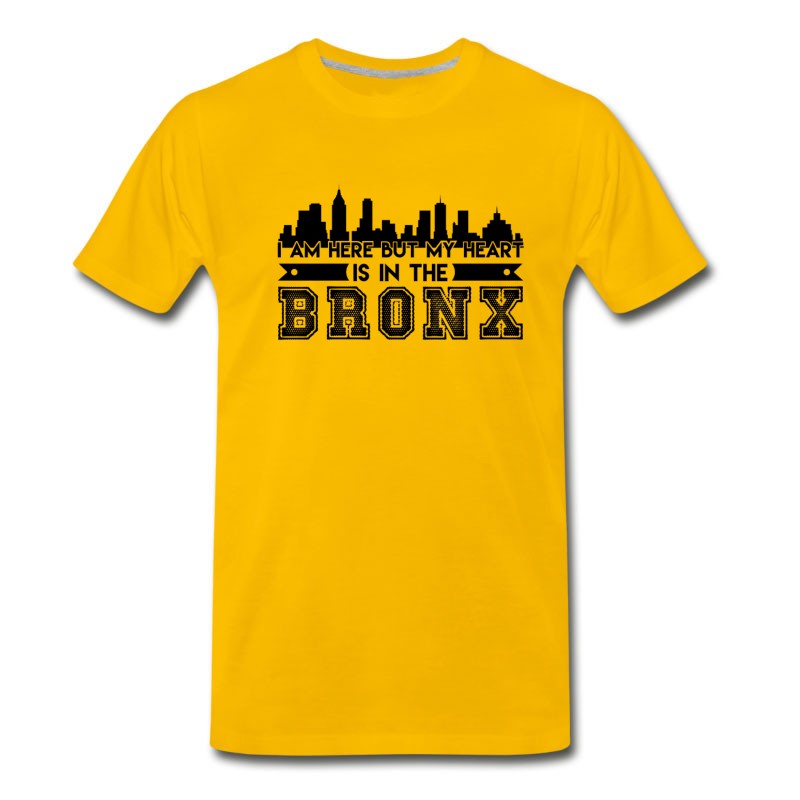 Men's Bronx Shirt - My Heart I In The Bronx T Shirt T-Shirt