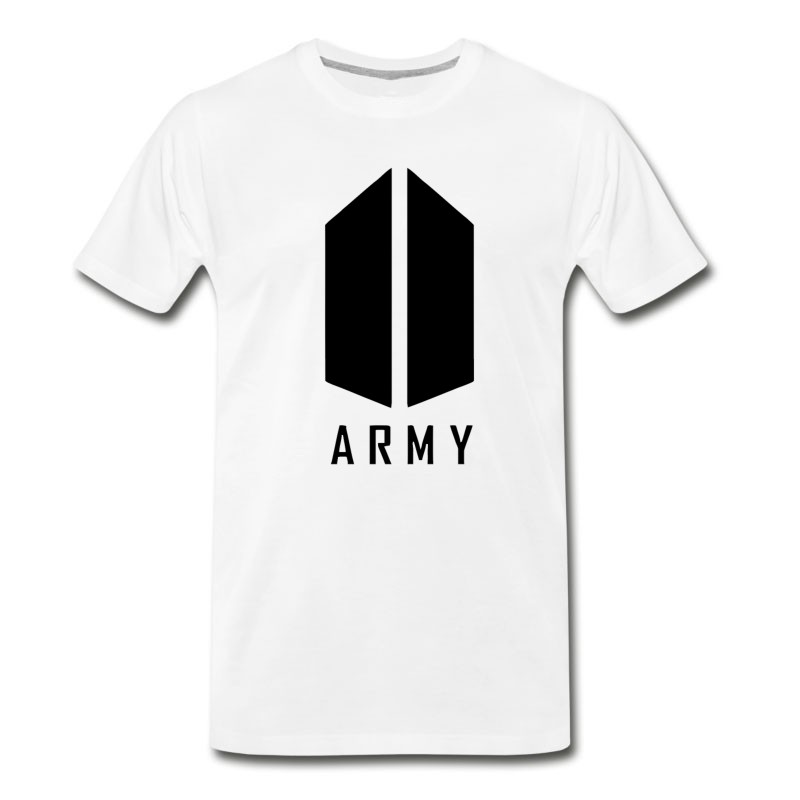 Men's BTS ARMY Logo Black T-Shirt