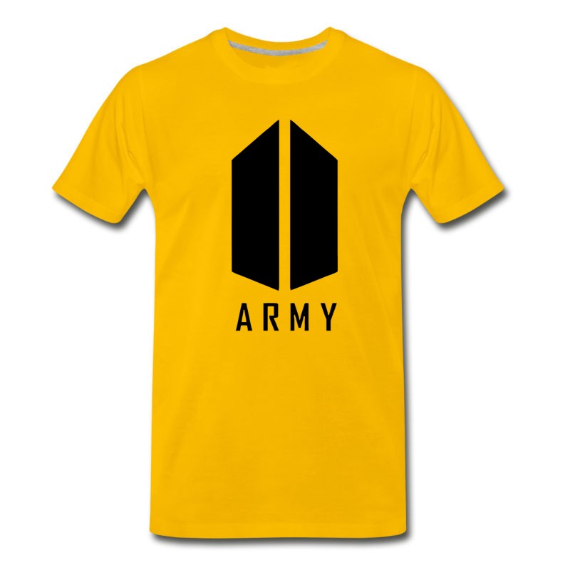 Men's BTS ARMY Logo Black T-Shirt