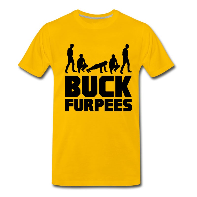 Men's Buck Furpees Burpees Fitness T-Shirt