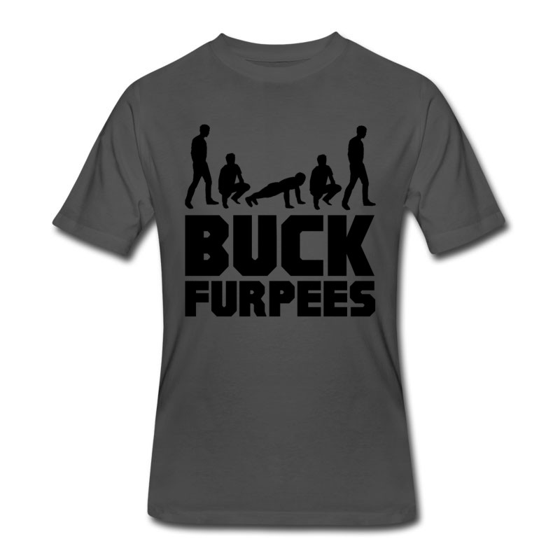 Men's Buck Furpees Burpees Fitness T-Shirt