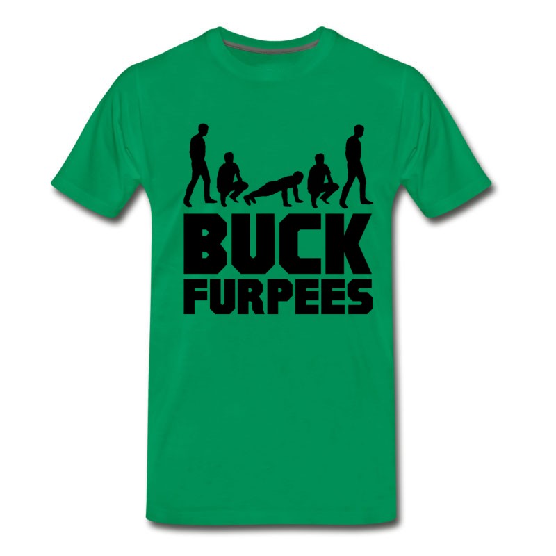 Men's Buck Furpees Burpees Fitness T-Shirt