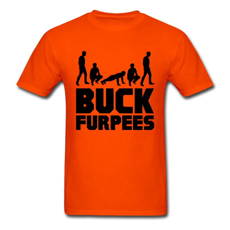 Men's Buck Furpees Burpees Fitness T-Shirt