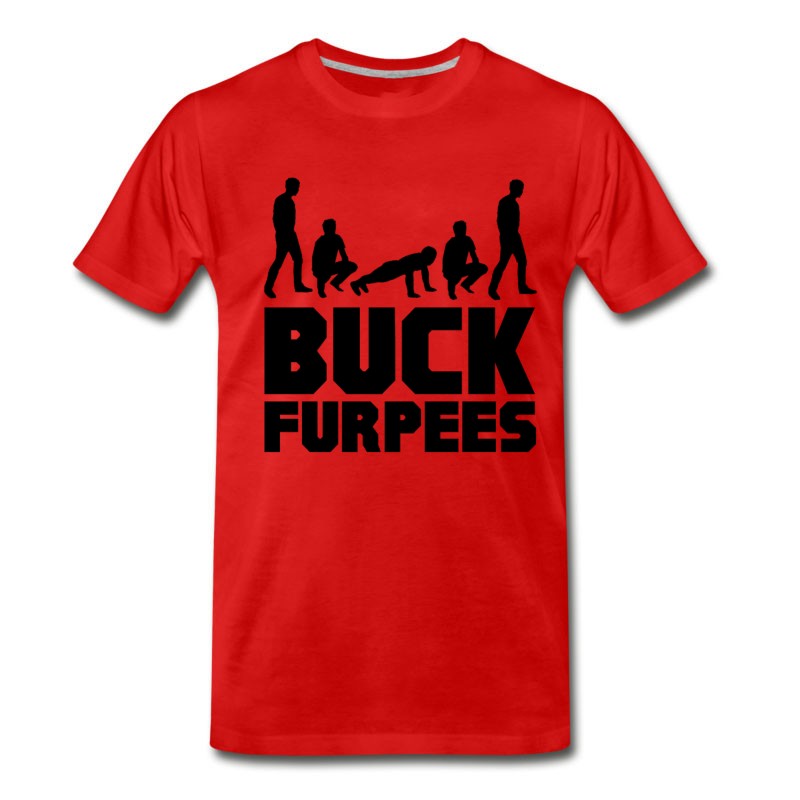 Men's Buck Furpees Burpees Fitness T-Shirt