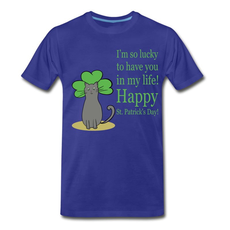 Men's Cat Happy St Patricks Day 27 T-Shirt