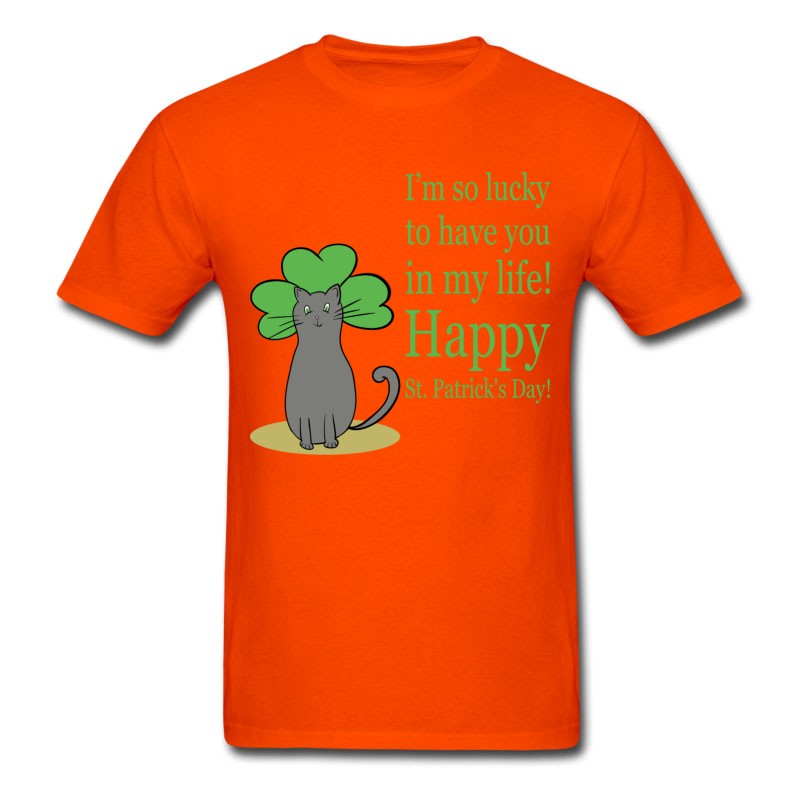 Men's Cat Happy St Patricks Day 27 T-Shirt