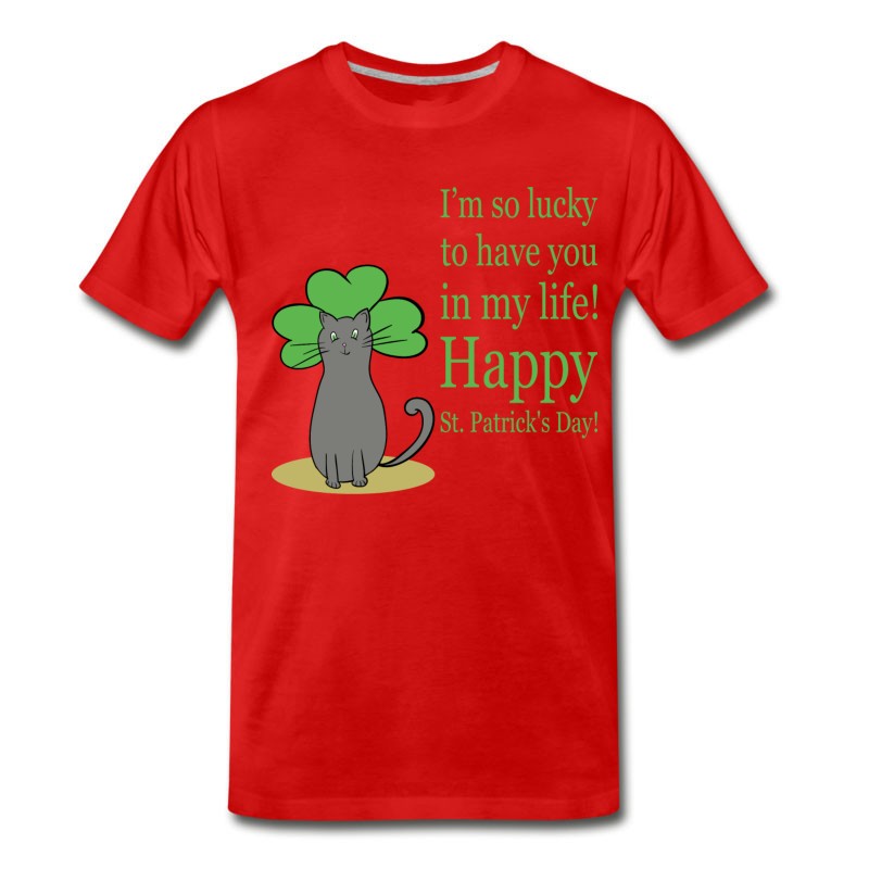 Men's Cat Happy St Patricks Day 27 T-Shirt