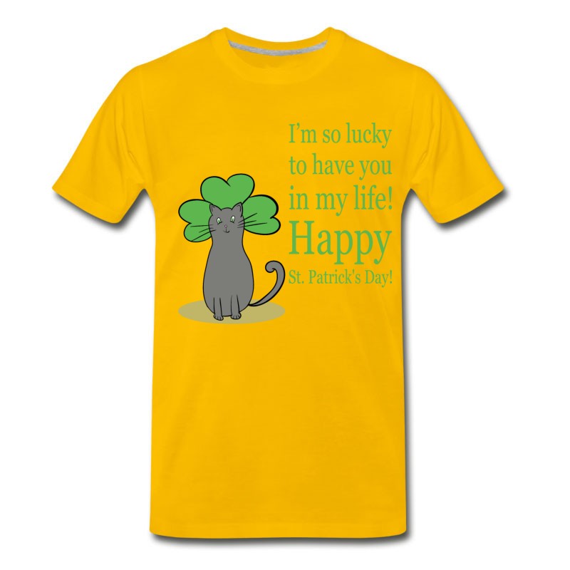 Men's Cat Happy St Patricks Day 27 T-Shirt