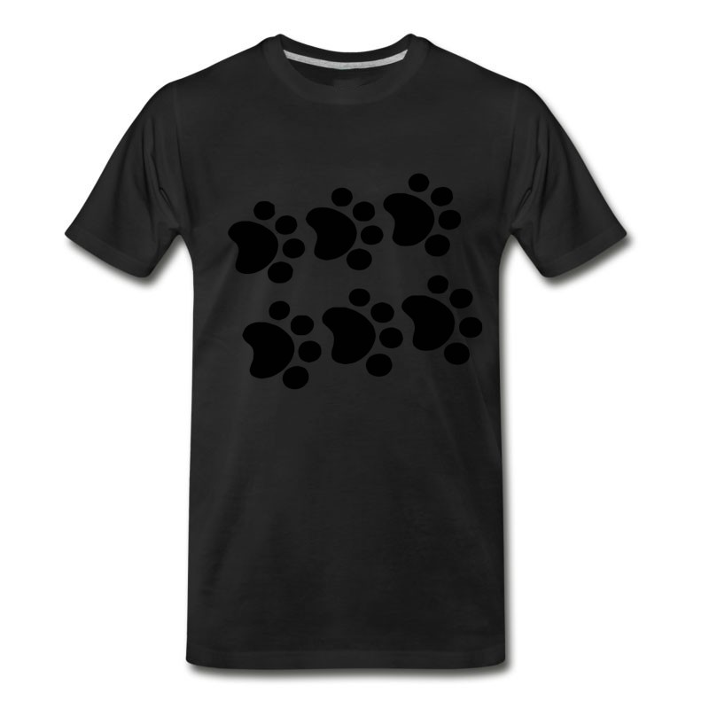 Men's Cat Paw Prints T-Shirt