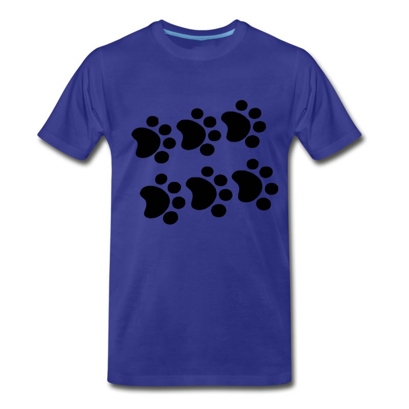 Men's Cat Paw Prints T-Shirt