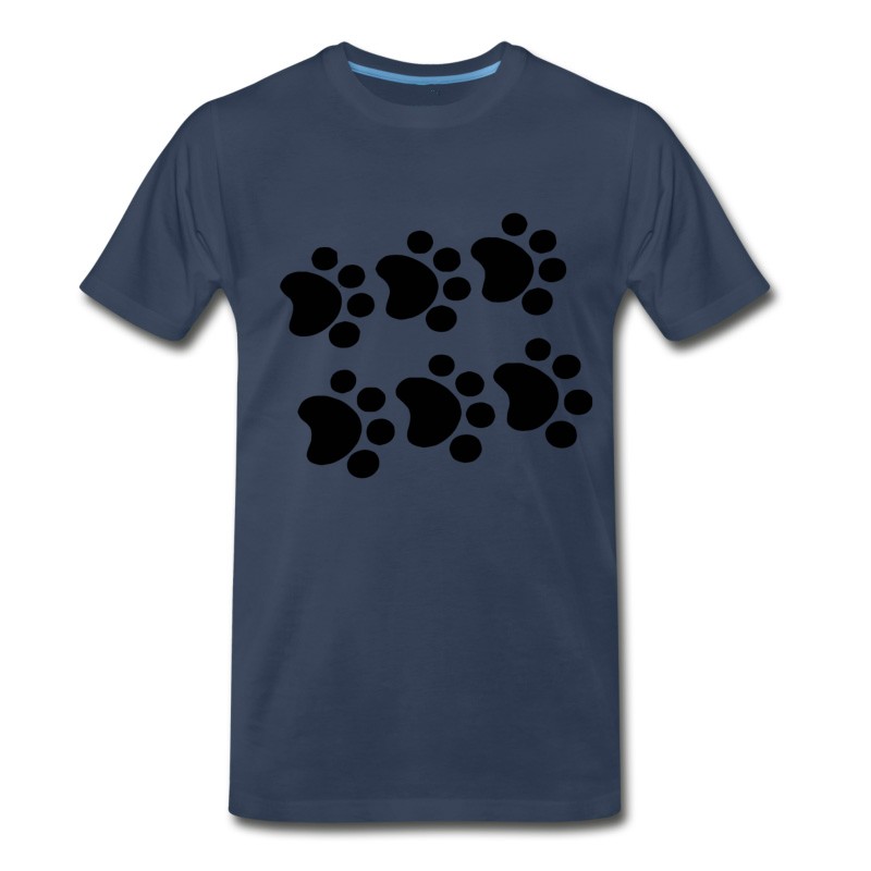 Men's Cat Paw Prints T-Shirt