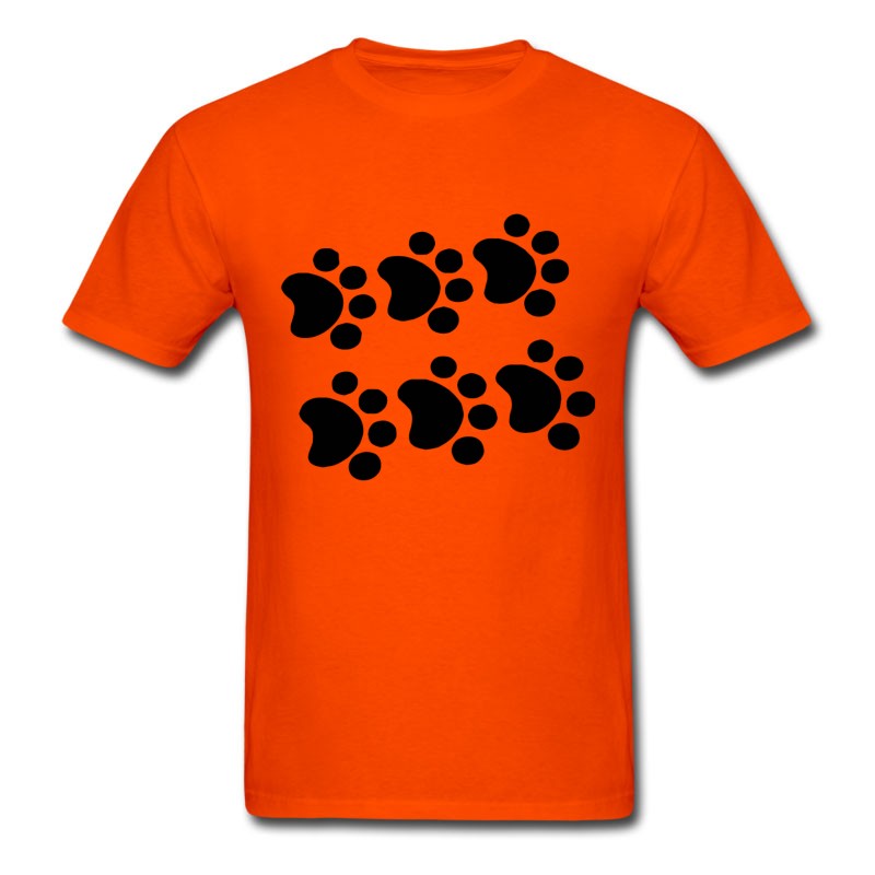 Men's Cat Paw Prints T-Shirt