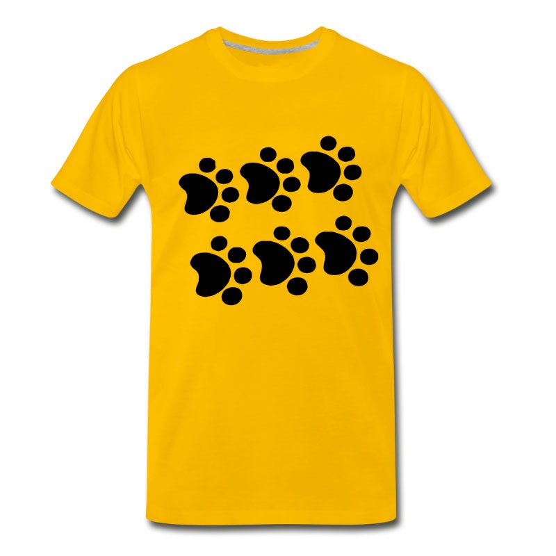 Men's Cat Paw Prints T-Shirt