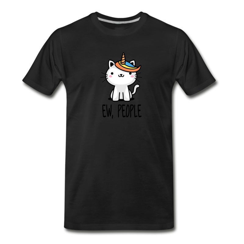 Men's Caticorn Cat Unicorn Ew People Girl Birthday Gift T-Shirt