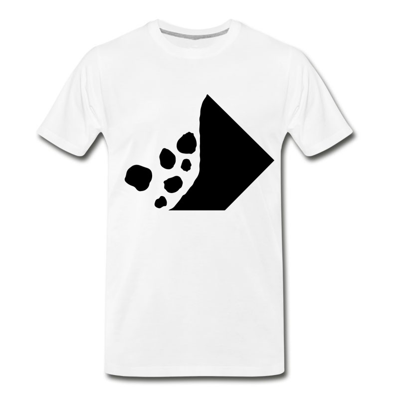 Men's Caution, Falling Rocks T-Shirt