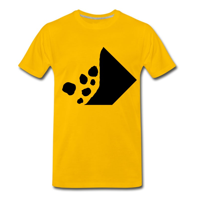 Men's Caution, Falling Rocks T-Shirt