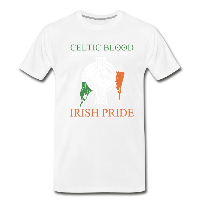 Men's Celtic Blood Runs Through My Veins Irish Pride T-Shirt