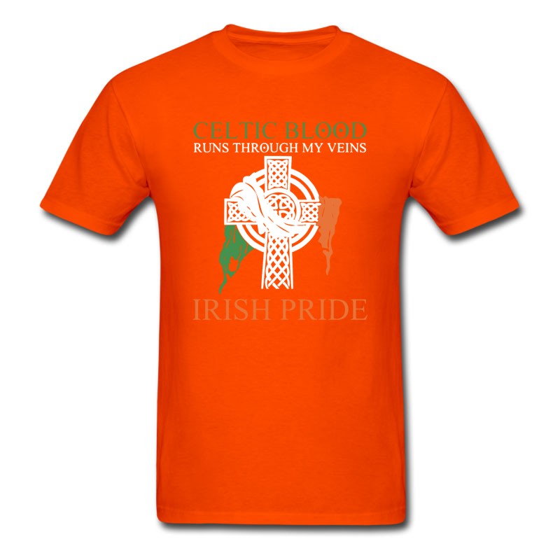 Men's Celtic Blood Runs Through My Veins Irish Pride T-Shirt