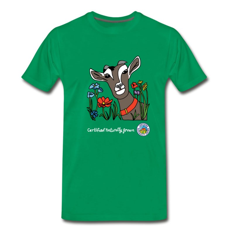 Men's Certified Naturally Grown Goat Shirt T-Shirt