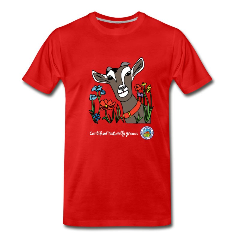 Men's Certified Naturally Grown Goat Shirt T-Shirt