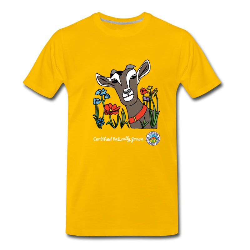 Men's Certified Naturally Grown Goat Shirt T-Shirt