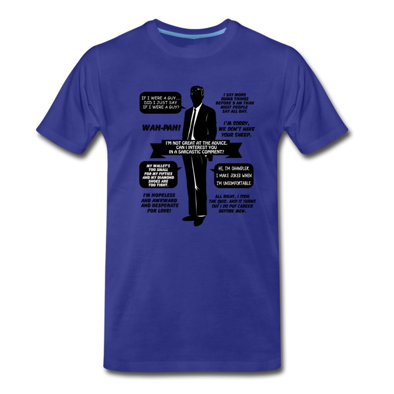 Men's Chandler Bing Quotes. Friends. T-Shirt