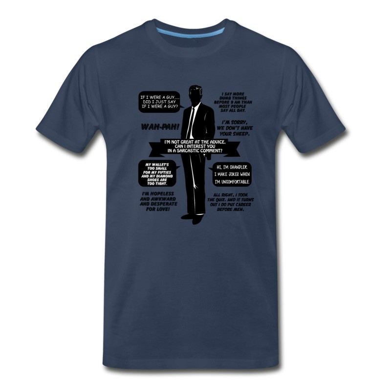 Men's Chandler Bing Quotes. Friends. T-Shirt