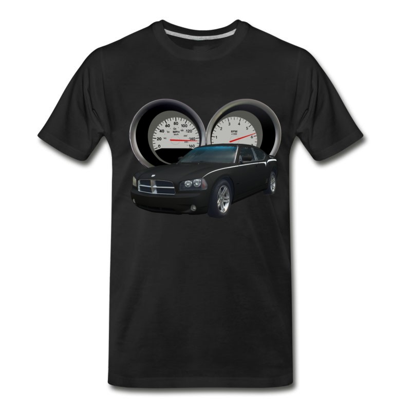 Men's Charger Black Speed T-Shirt