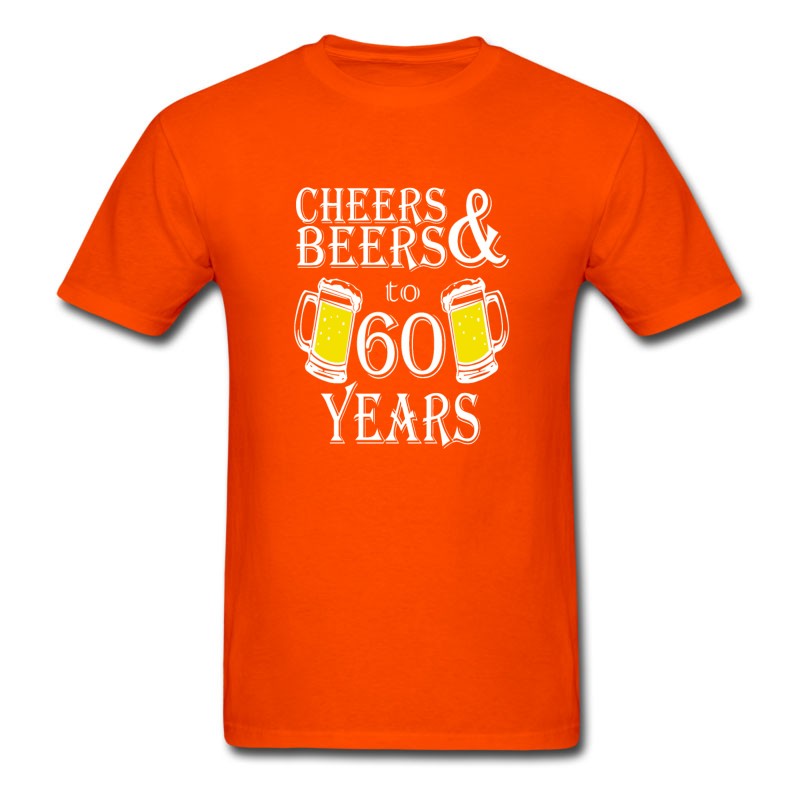 Men's Cheers And Beers To 60 Years T-Shirt