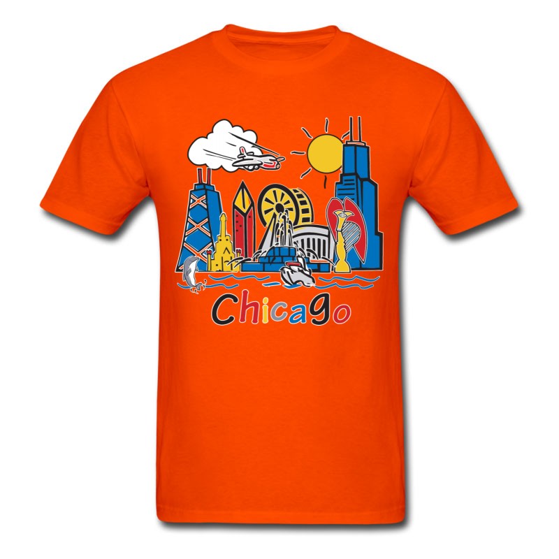 Men's CHICAGO-KIDS-SKYLINE T-Shirt