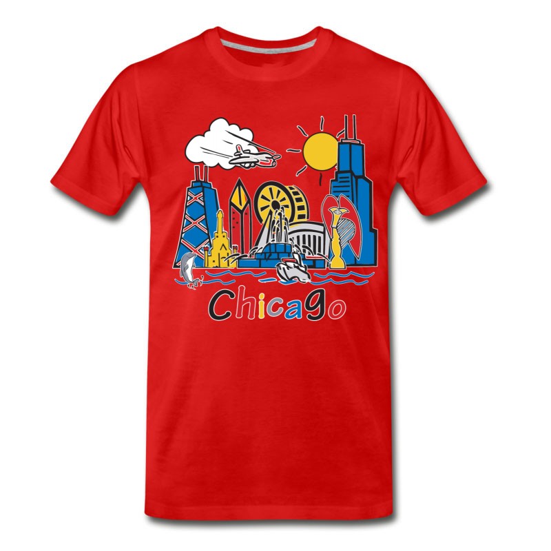 Men's CHICAGO-KIDS-SKYLINE T-Shirt