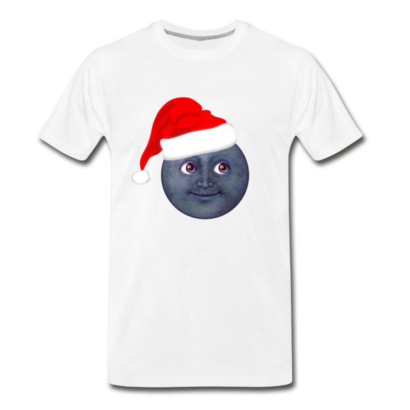 Men's Christmas Moon Emoji T-Shirt