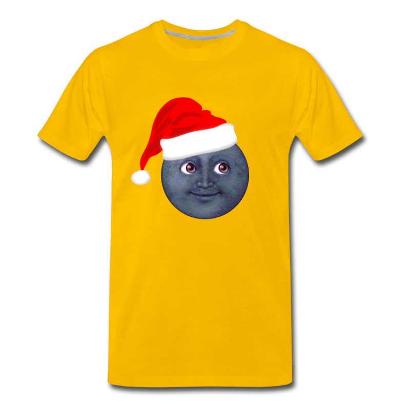 Men's Christmas Moon Emoji T-Shirt