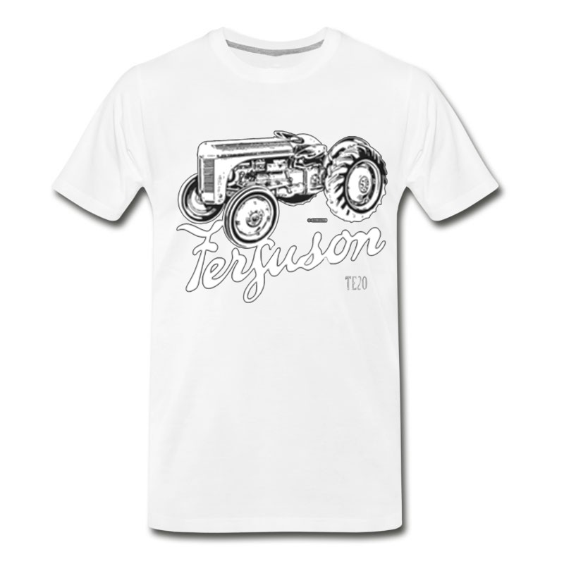 Men's Classic Ferguson TE20 Script And Illustration T-Shirt