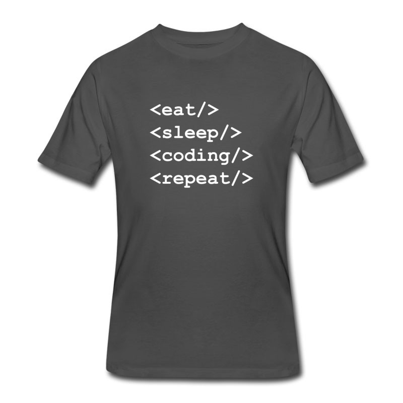 Men's Code Repeat Gift For Programmer T-Shirt