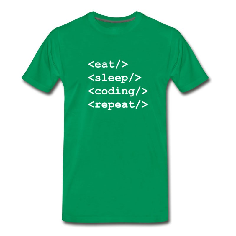 Men's Code Repeat Gift For Programmer T-Shirt