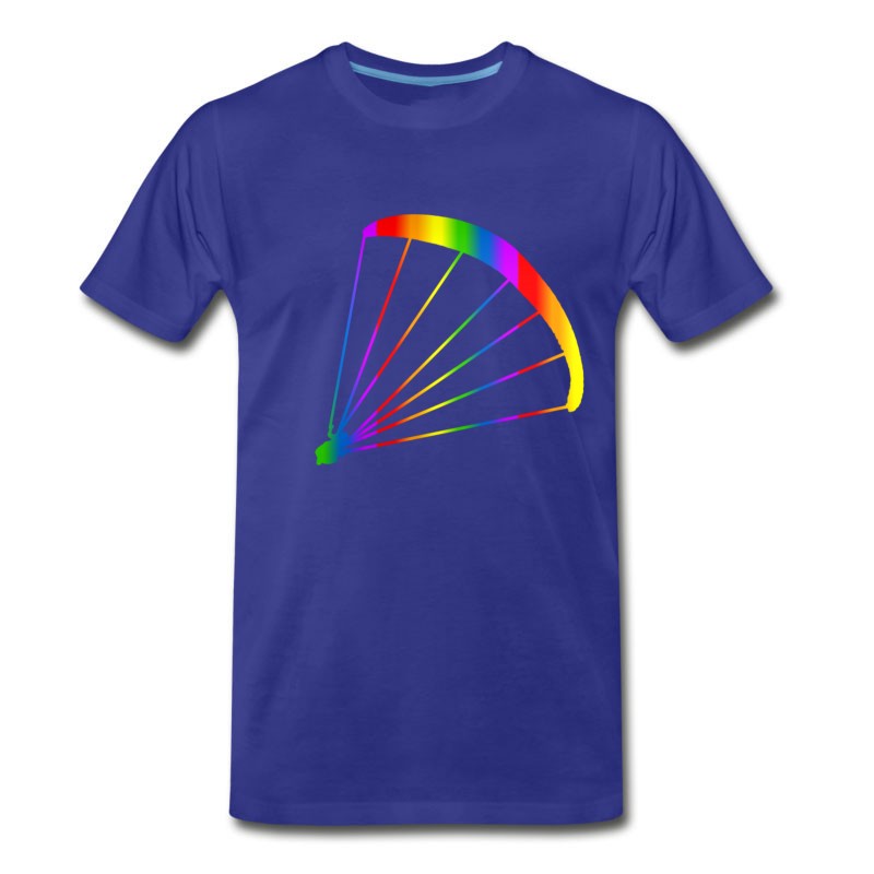 Men's Colorful Paraglider Rainbow T-Shirt