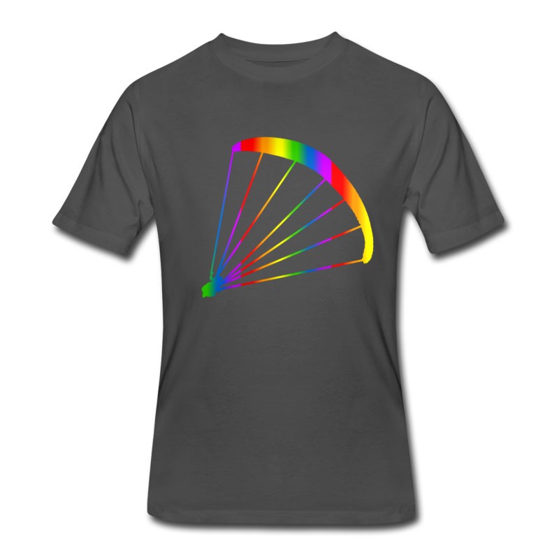 Men's Colorful Paraglider Rainbow T-Shirt