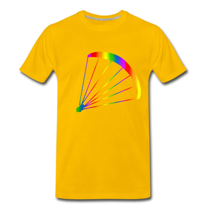 Men's Colorful Paraglider Rainbow T-Shirt